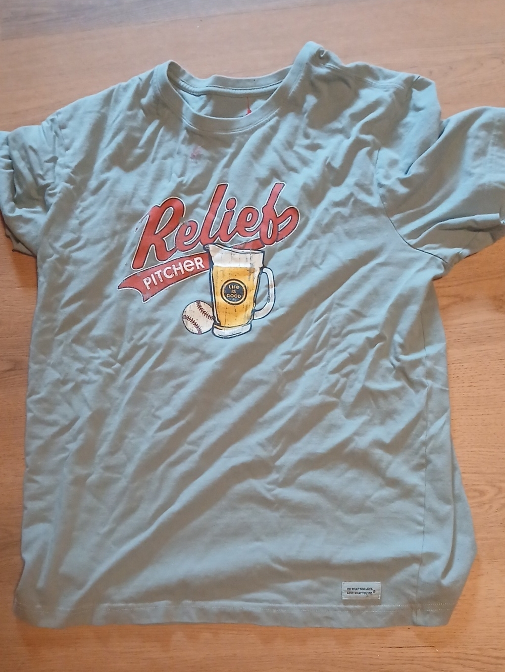 Life Is Good Relief Pitcher Graphic Crusher T Shirt